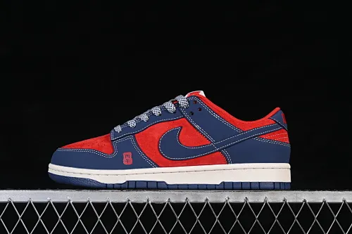 All Categories Nk SB Dunk Series Nk SB Dunk Low High-end Customized Low-top Skateboard Shoes Nike SB Dunk Low Year of the Horse Co-branded Navy Blue Burgundy High-end Customized Low-top Casual Skateboard Shoes FF9989-021